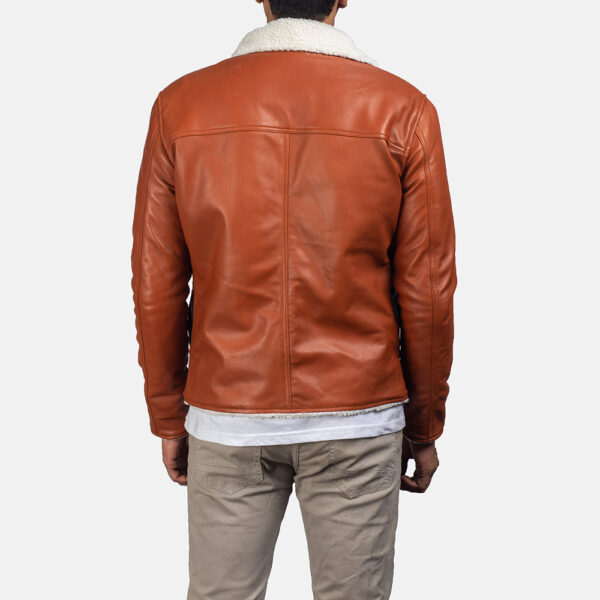 Dan Frost Tan Shearling Jacket - Image 5