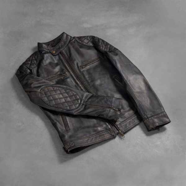 Gatsby Distressed Brown Leather Jacket - Image 7