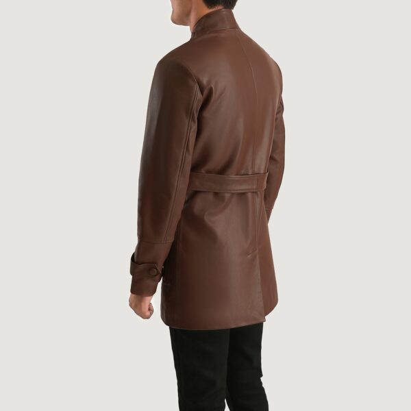 Dolf Brown Leather Jacket - Image 4