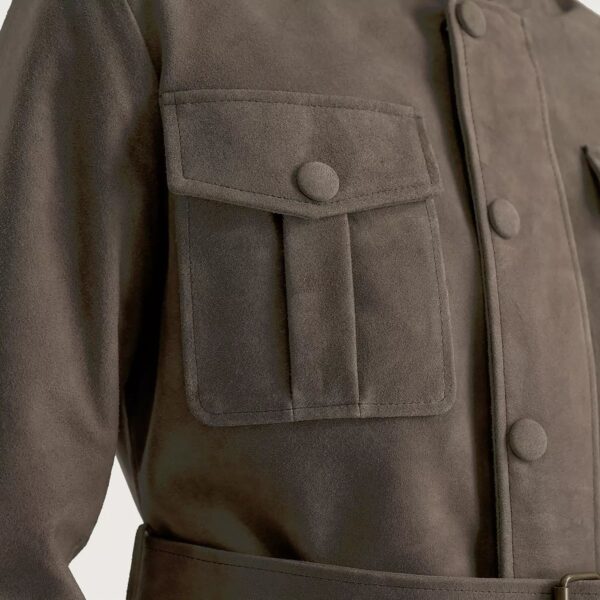 Dolf Grey Suede Jacket - Image 6