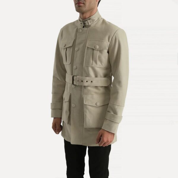 Dolf Off-White Suede Jacket - Image 2