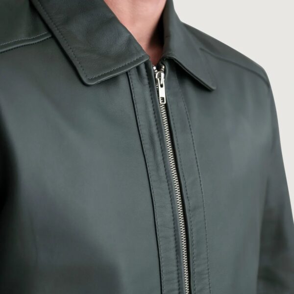 Inferno Green Leather Jacket - Image 5