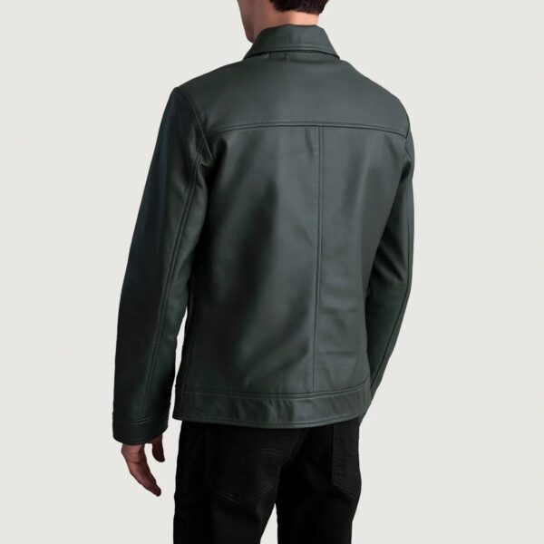 Inferno Green Leather Jacket - Image 6