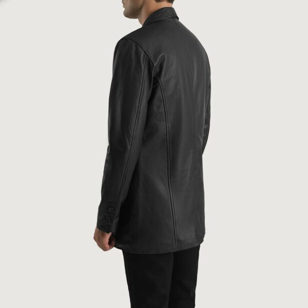 Ray Cutler Black Leather Blazer - Image 5