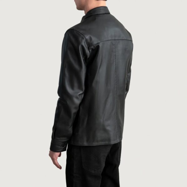 Scout Black Leather Shirt - Image 6