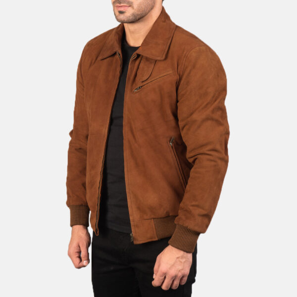 Tomchi Tan Suede Leather Jacket - Image 2