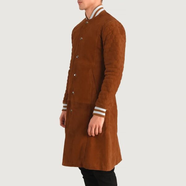 Wilde Brown Suede Varsity Coat - Image 2