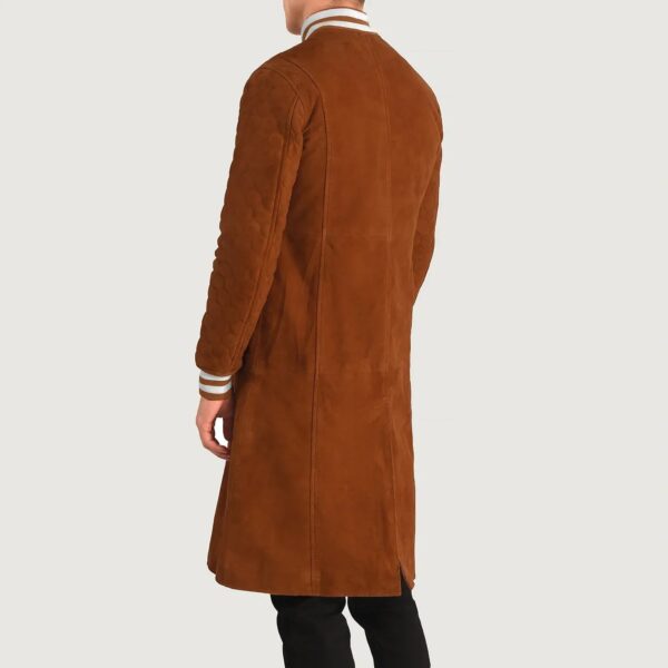 Wilde Brown Suede Varsity Coat - Image 5