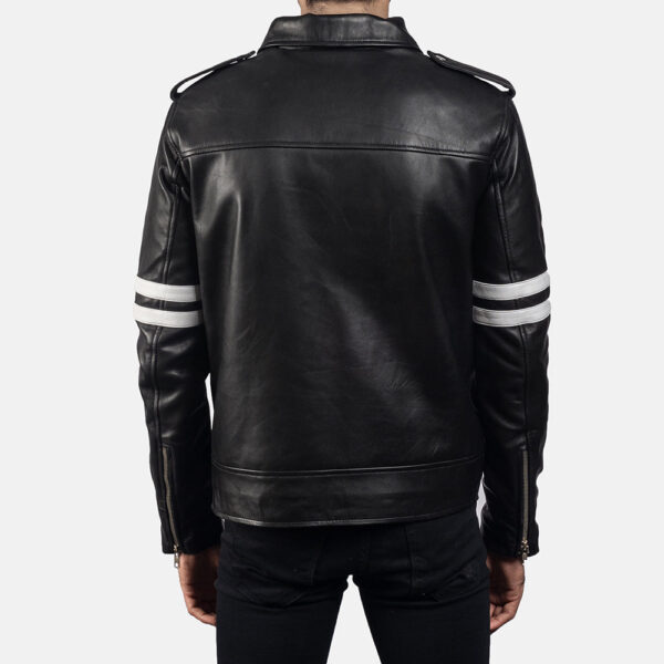 Dragonhide Black Leather Jacket - Image 4