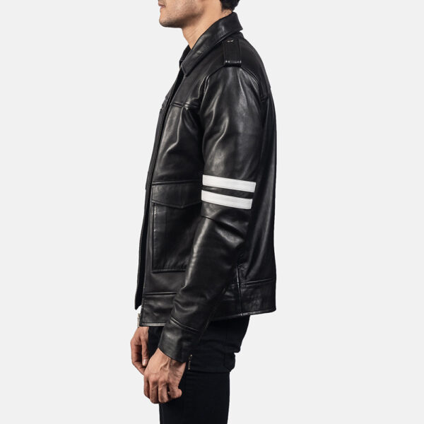 Dragonhide Black Leather Jacket - Image 5