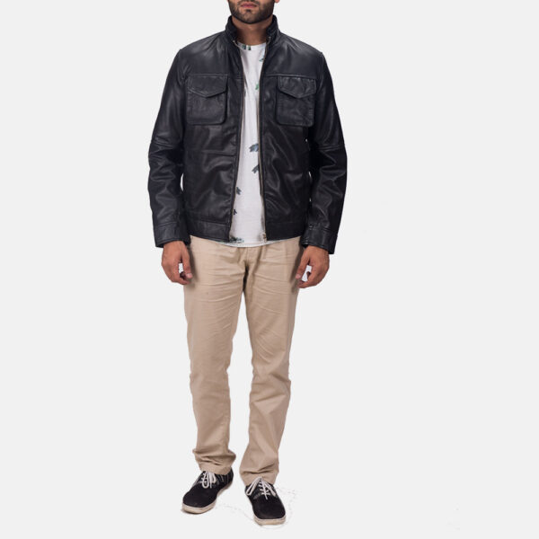 Maurice Black Leather Jacket - Image 6