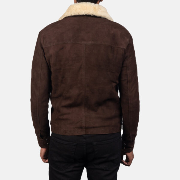 Coffner Brown Shearling Fur Jacket - Image 6
