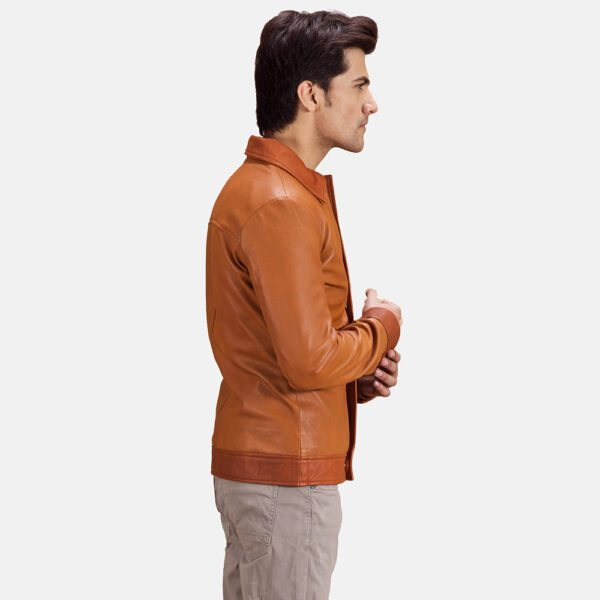 Hubert Tan Brown Leather Jacket - Image 3