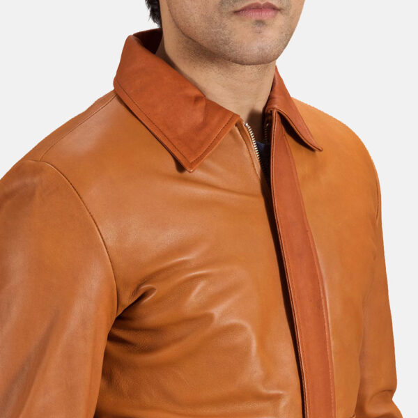 Hubert Tan Brown Leather Jacket - Image 6