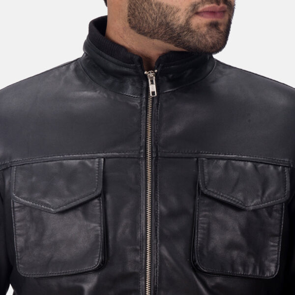 Maurice Black Leather Jacket - Image 3