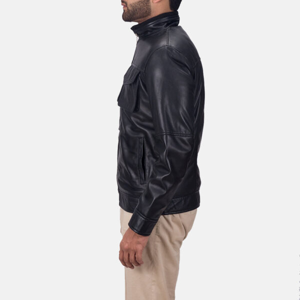 Maurice Black Leather Jacket - Image 5