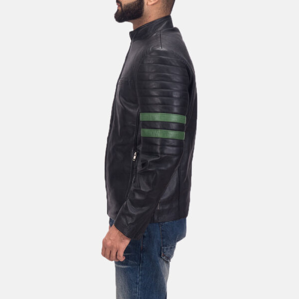 Night Trooper Leather Jacket - Image 3
