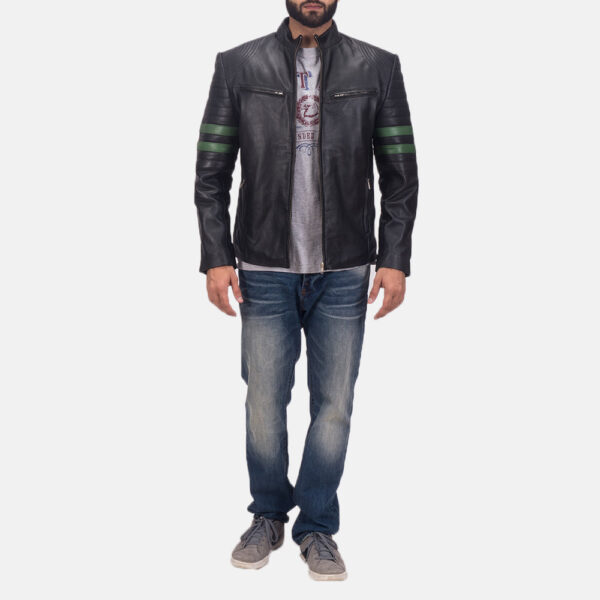 Night Trooper Leather Jacket - Image 6