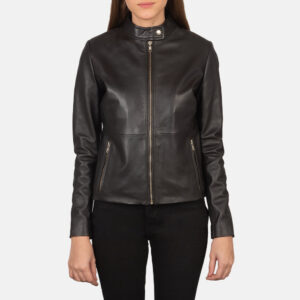 Rave Brown Leather Biker Jacket