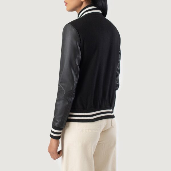 Savant Black Hybrid Varsity Jacket - Image 5