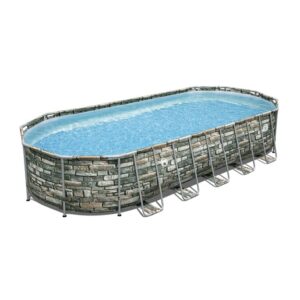 Coleman Power Steel 26’ x 12’ x 52” Oval Above Ground Pool Set