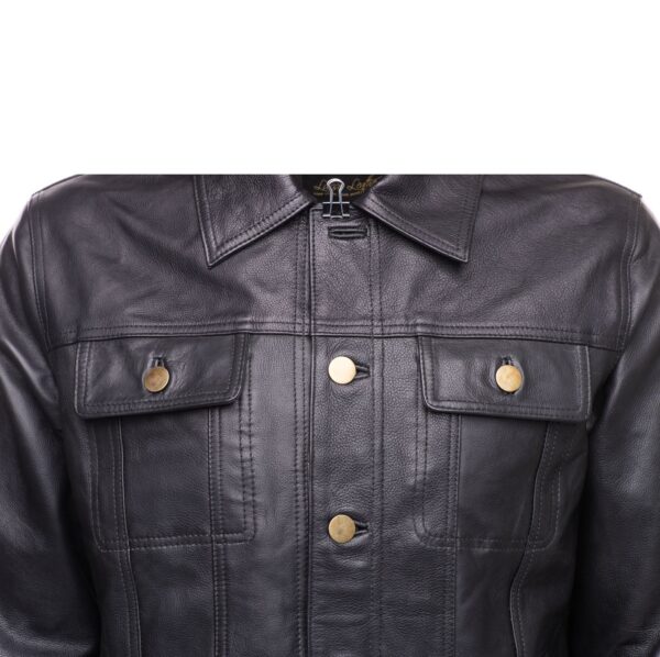 Mason Trucker leather jacket - Image 4