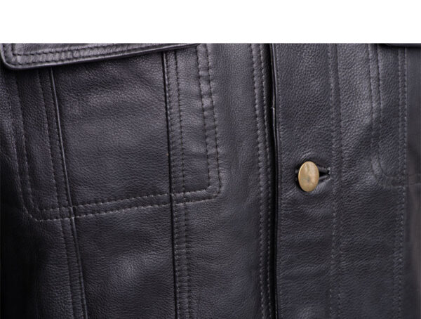 Mason Trucker leather jacket - Image 5