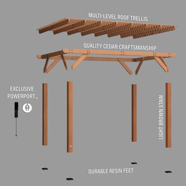 14×10 Delray Pergola - Image 13
