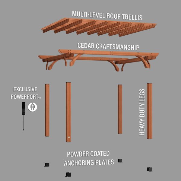 14×12 Beaumont Pergola - Image 11