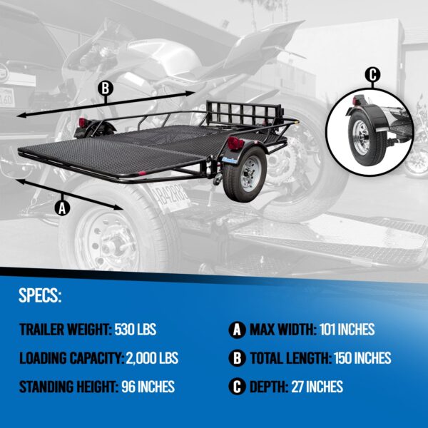 Stand-Up™ Utility Trailer Folding Multi-Purpose Utility Trailers - Image 12