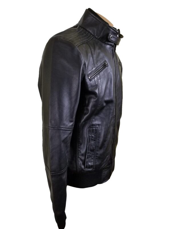 Greig’s bomber style jacket with ribbed collar and cuffs - Image 3
