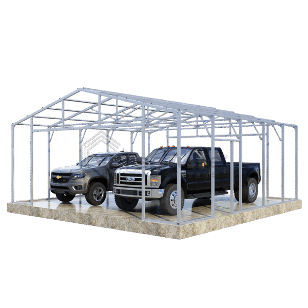VersaTube 24x24x9 Frontier Steel Garage Kit - Image 3