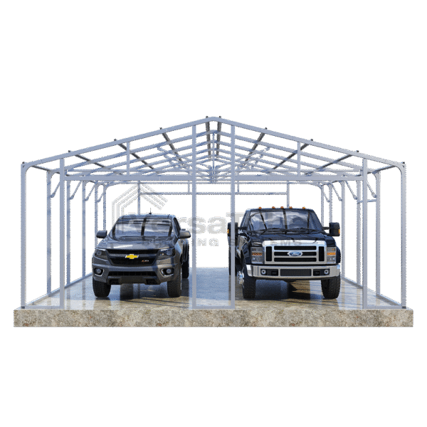 VersaTube 24x24x9 Frontier Steel Garage Kit - Image 2