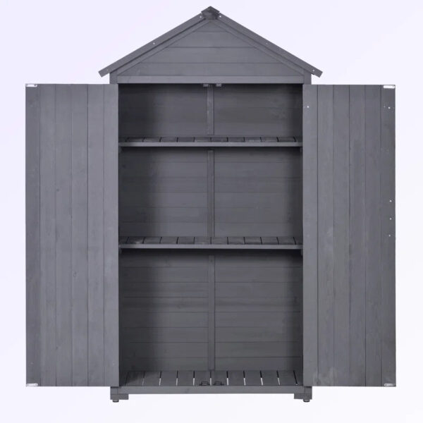 3 ft. W x 1 ft. 8 in. D Solid Wood Storage Shed - Image 5