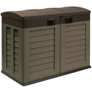 4.5 ft. W x 3 ft. D Plastic Horizontal Garbage Shed