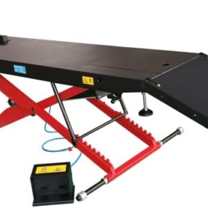 Motorcycle Lift Air Operated ATV Lift Bike Stand Jack Table 1500 LB ML1500 / 2 Year Full Warranty