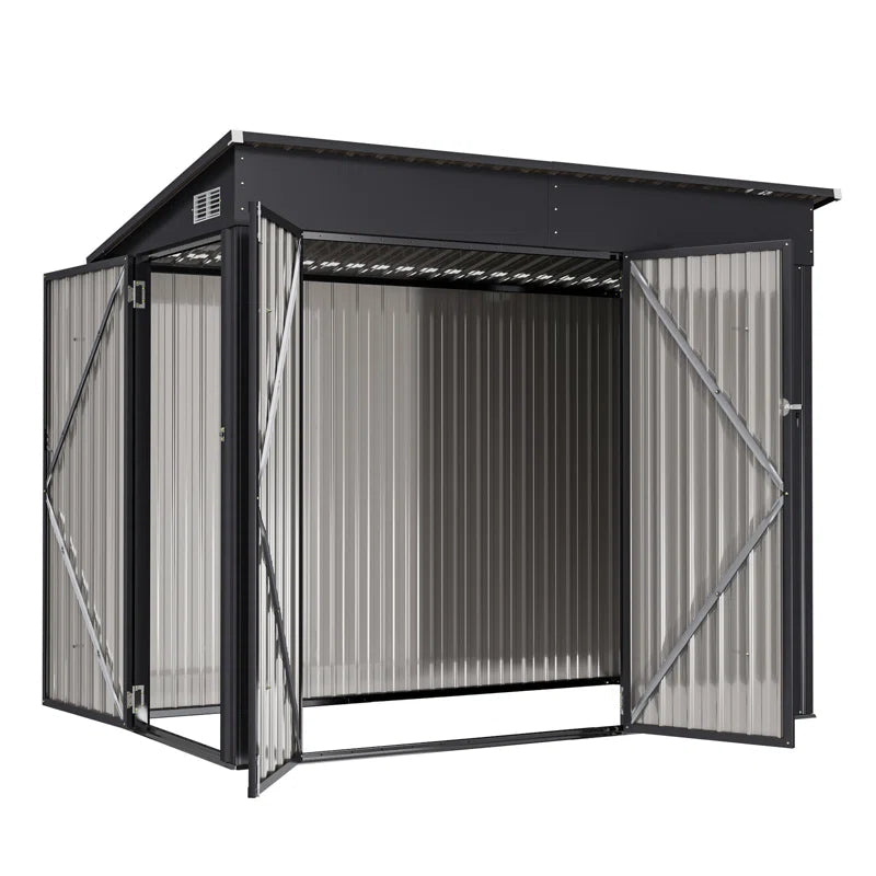 4′ X 8′ Shed Outdoor Storage Shed With Triple Lockable Door