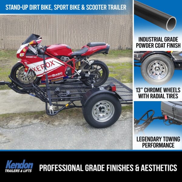 Stand-Up™  Dirt Bike Trailer, Sport Bike & Scooter Trailer - Image 5