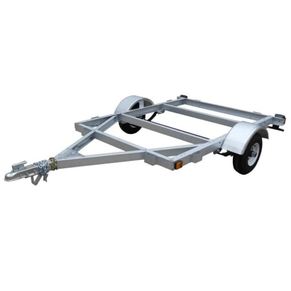 STIRLING, 4ft. x 6ft. Galvalume Kit Trailer w/8in. Wheels, Load Capacity 800 lb, Deck Length 6 ft, Deck Width 4 ft, Model# 48-072-KO8 - Image 4