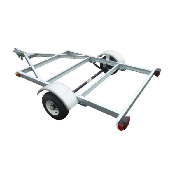 STIRLING, 4ft. x 6ft. Galvalume Kit Trailer w/8in. Wheels, Load Capacity 800 lb, Deck Length 6 ft, Deck Width 4 ft, Model# 48-072-KO8 - Image 3