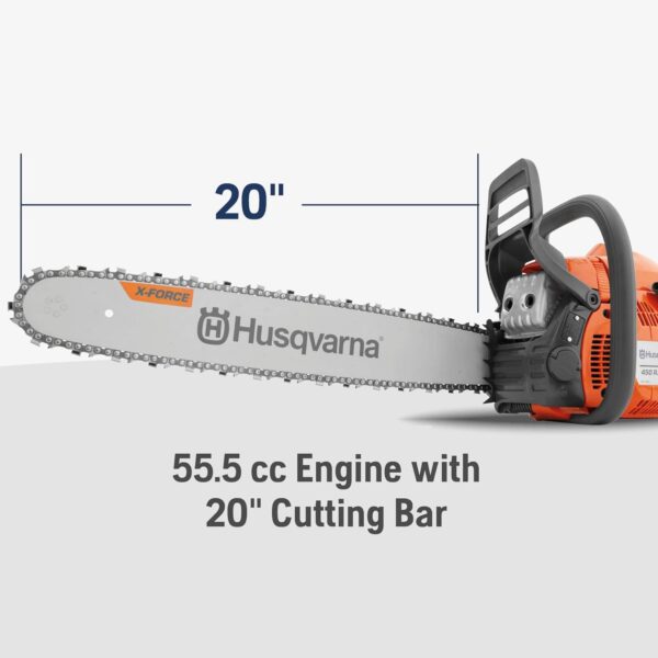 Husqvarna 455 Rancher (20") 55.5cc Chainsaw - Image 2