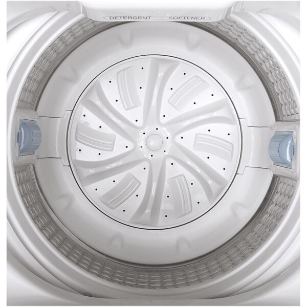 GE – 2.8 Cu. Ft. Top Load Washer – White/black - Image 2