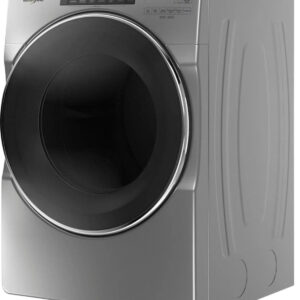Whirlpool – 4.5 Cu. Ft. High Efficiency Stackable Front Load Washer with Steam and Load & Go XL Dispenser – Chrome shadow
