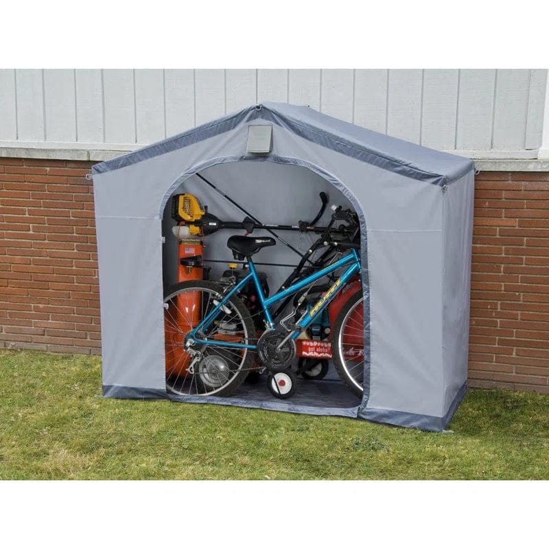 6 ft. W x 2 ft. D Polypropylene Plastic Portable Storage Shed - Image 3
