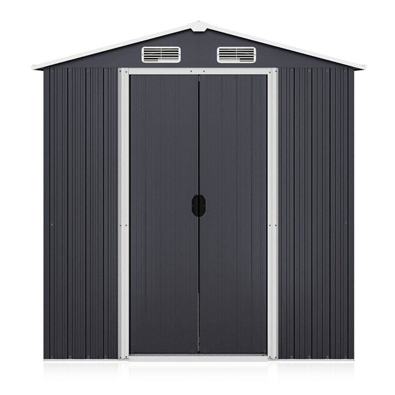 6 ft. W x 4 ft. D Galvanized Steel Storage Shed