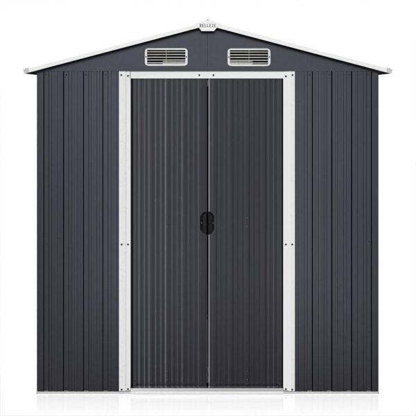 6 ft. W x 4 ft. D Galvanized Steel Storage Shed - Image 8