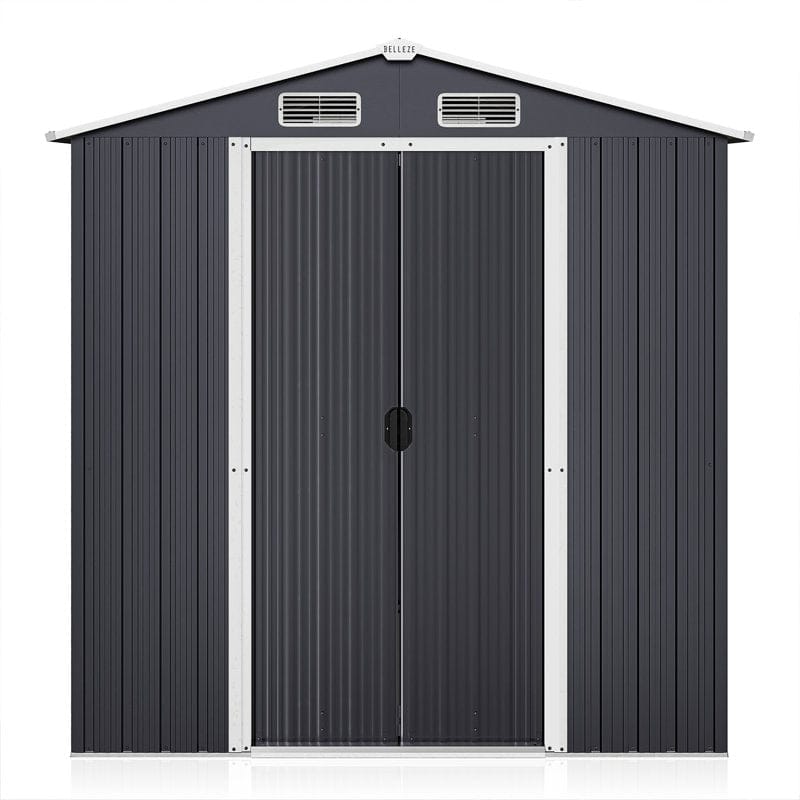 6 ft. W x 4 ft. D Galvanized Steel Storage Shed - Image 8