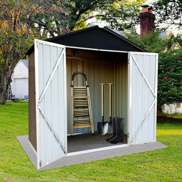 6 ft. W x 4 ft. D Metal Storage Shed - Image 4