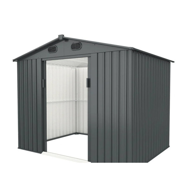 6 ft. W x 8 ft. D Metal Vertical Storage Shed - Image 2