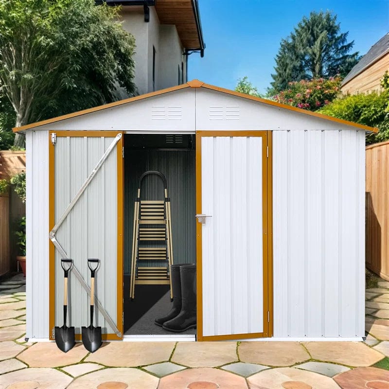 6ftx8ft Metal Outdoor Storage Shed – for Garden Shelter